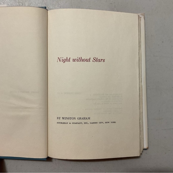 Night Without Stars by Winston Graham Vintage Hardcover Book - Picture 3 of 6
